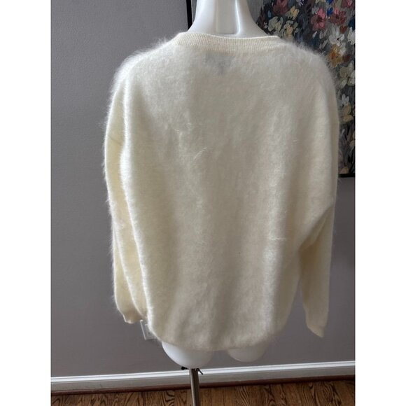 J Crew Brushed Cashmere Shrunken Crewneck Sweater For Women Medium - Picture 5 of 5